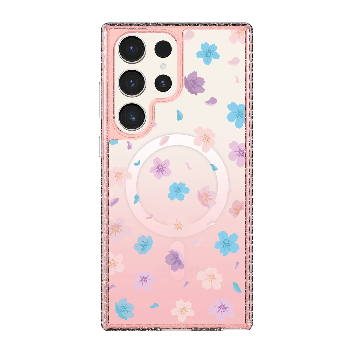 5136-galaxy-s23-ultra-golden-case-magsafe-compatible-pink-glitter