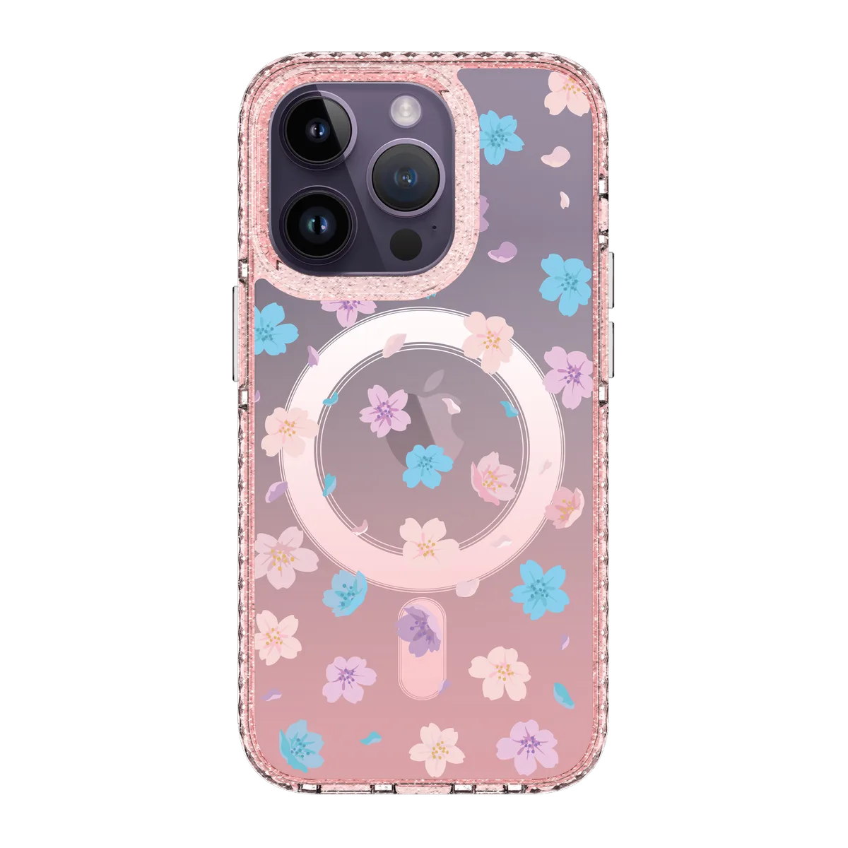 5136-iphone-14-pro-golden-case-magsafe-compatible-pink-glitter