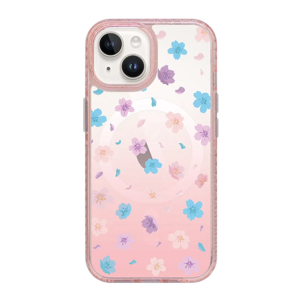5136-iphone-15-golden-case-magsafe-compatible-pink-glitter