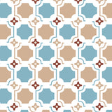 5185 Old Ceramic Tile No.7 Pastel Yellow & Blue