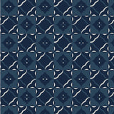 5186 Begonia Glass Pattern No.8 Navy Blue