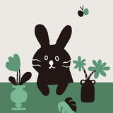 5293 Comfy Happy Bunny Green