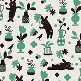 5298 Comfy Happy Bunny Green