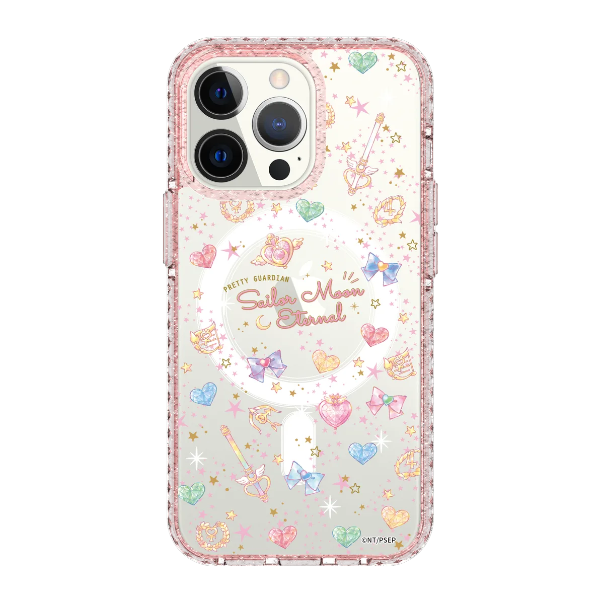 5326-iphone-13-pro-golden-case-magsafe-compatible-pink-glitter