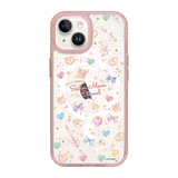 5326-iphone-15-golden-case-magsafe-compatible-pink-glitter