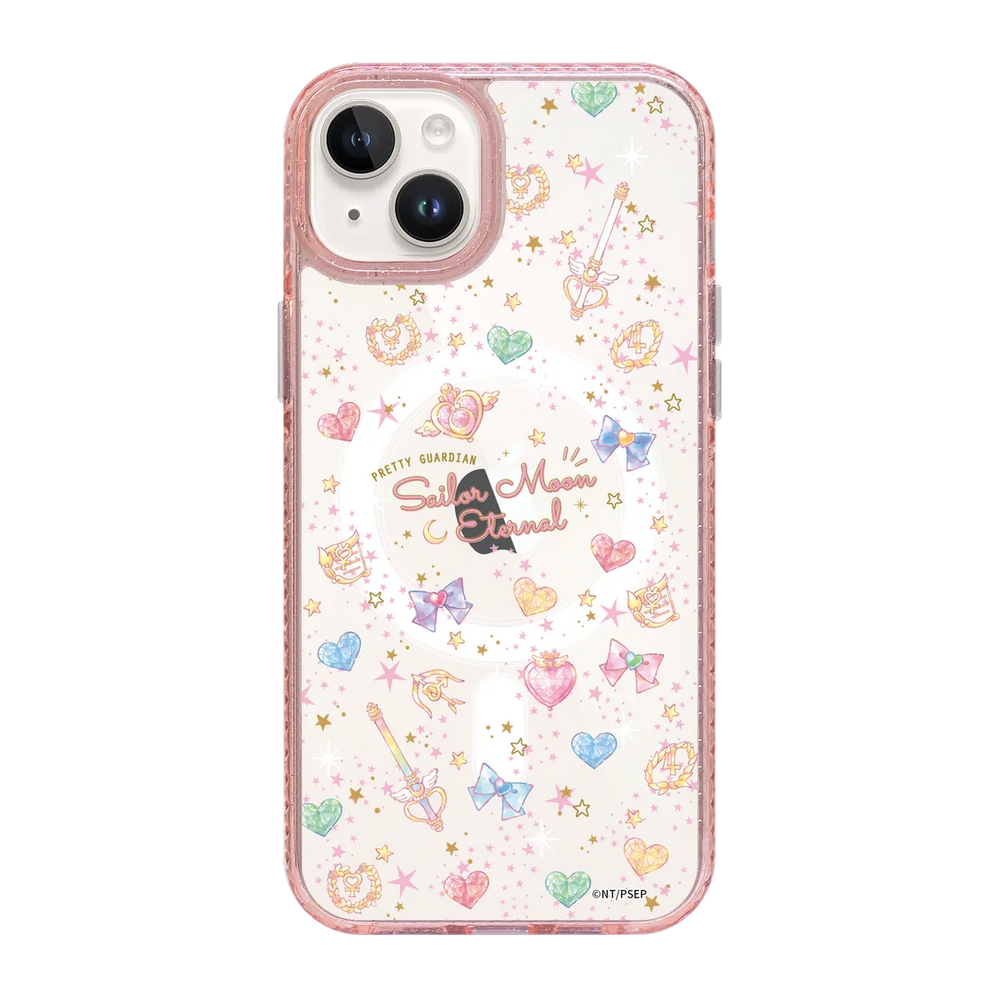 5326-iphone-15-plus-golden-case-magsafe-compatible-pink-glitter