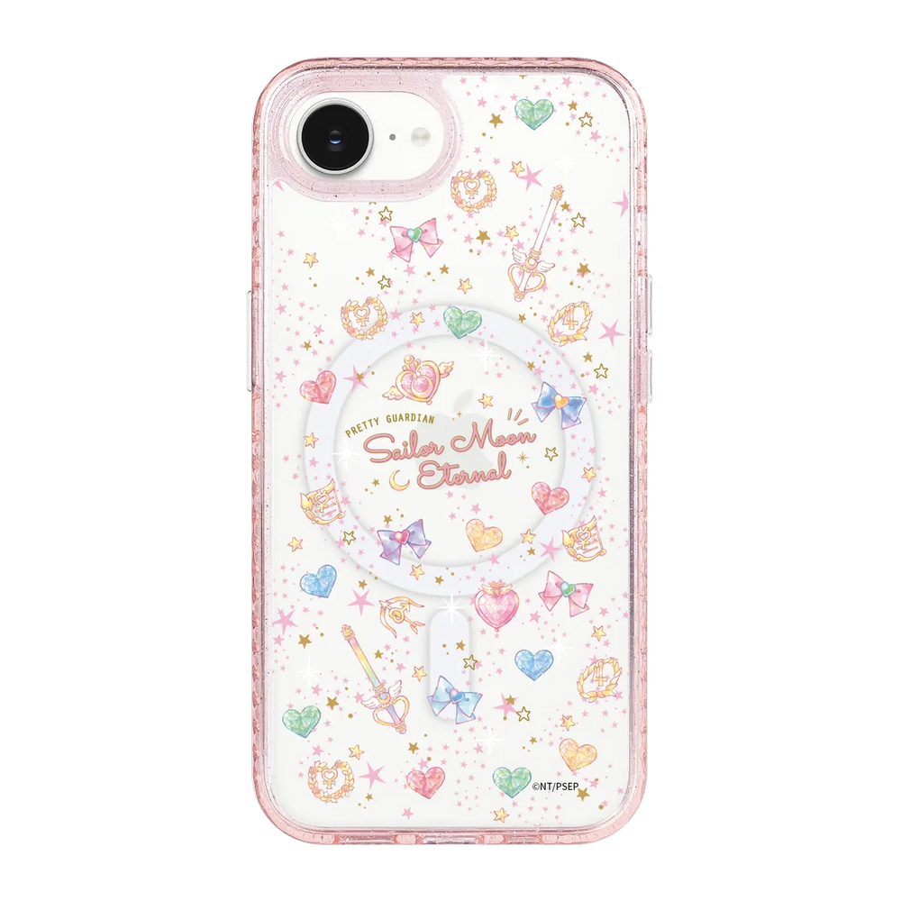 5326-iphone-16-e-golden-case-magsafe-compatible-pink-glitter