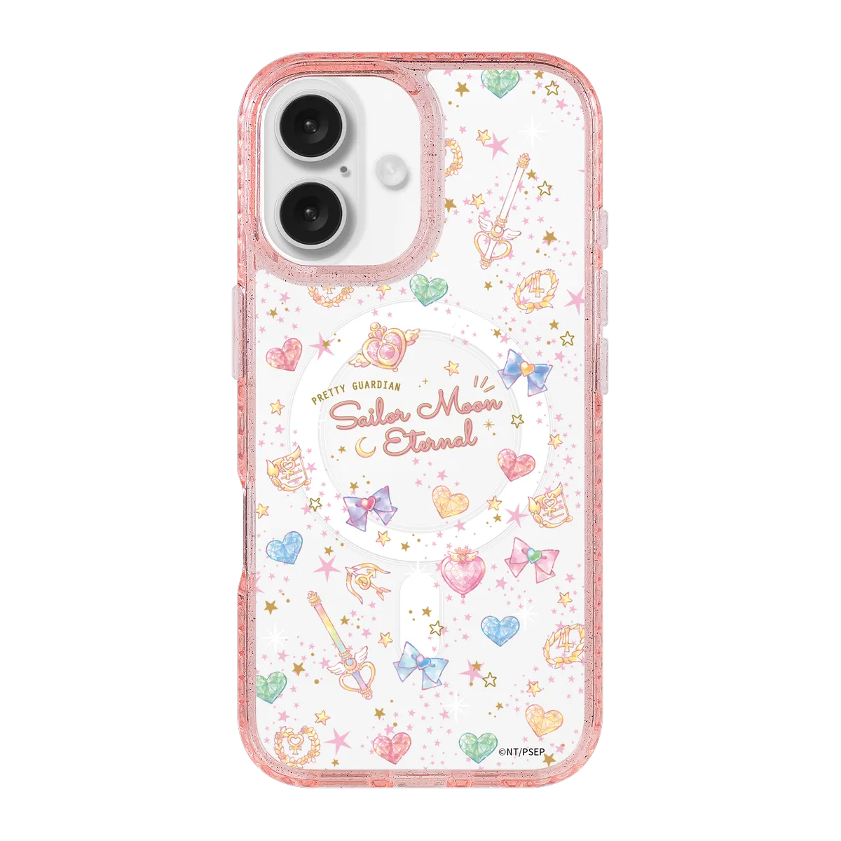 5326-iphone-16-golden-case-magsafe-compatible-pink-glitter