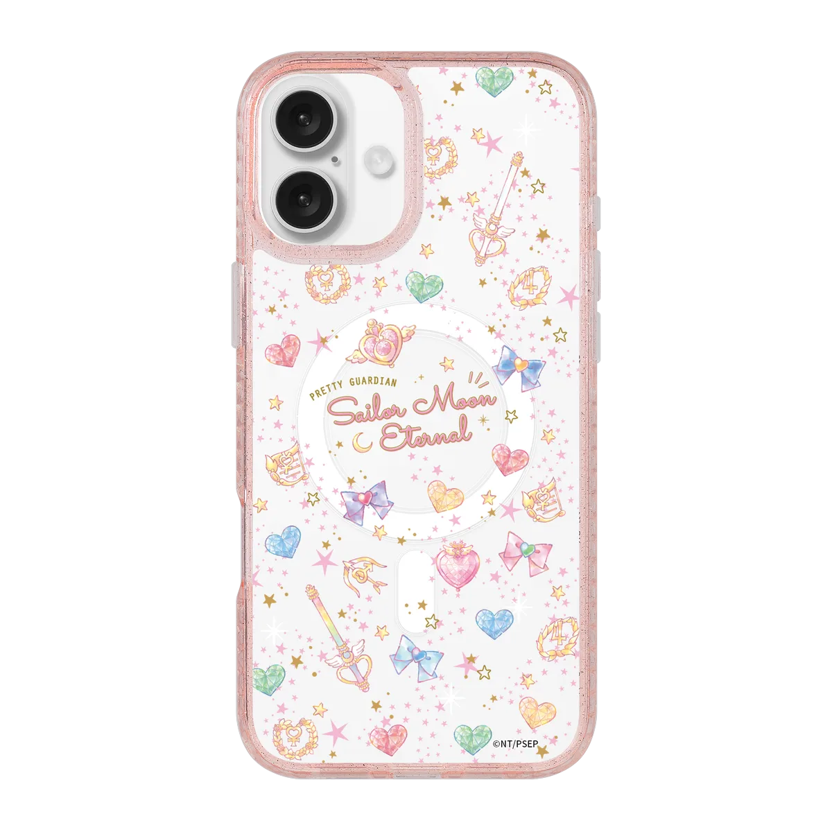 5326-iphone-16-plus-golden-case-magsafe-compatible-pink-glitter
