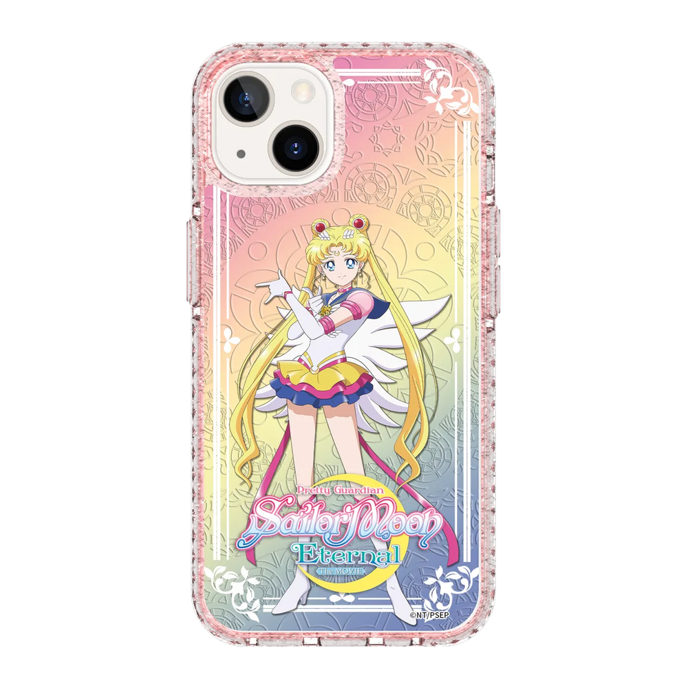 5327-iphone-13-golden-case-magsafe-compatible-pink-glitter