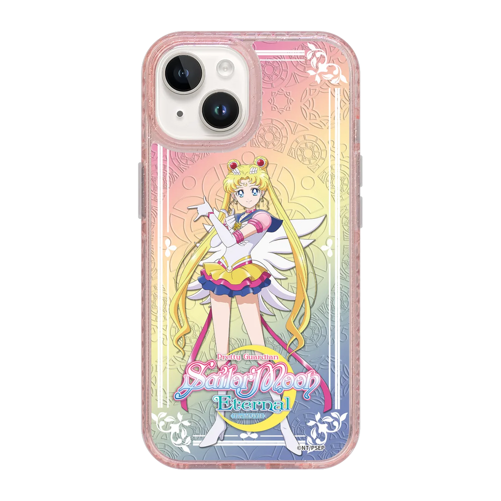 5327-iphone-15-golden-case-magsafe-compatible-pink-glitter