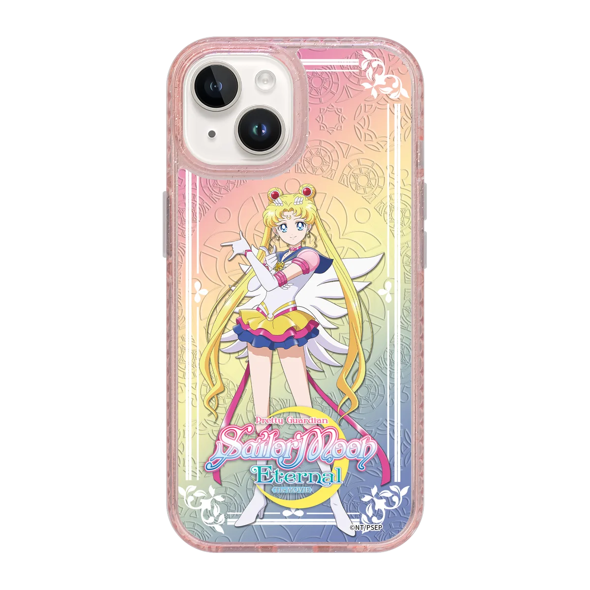 5327-iphone-15-golden-case-magsafe-compatible-pink-glitter