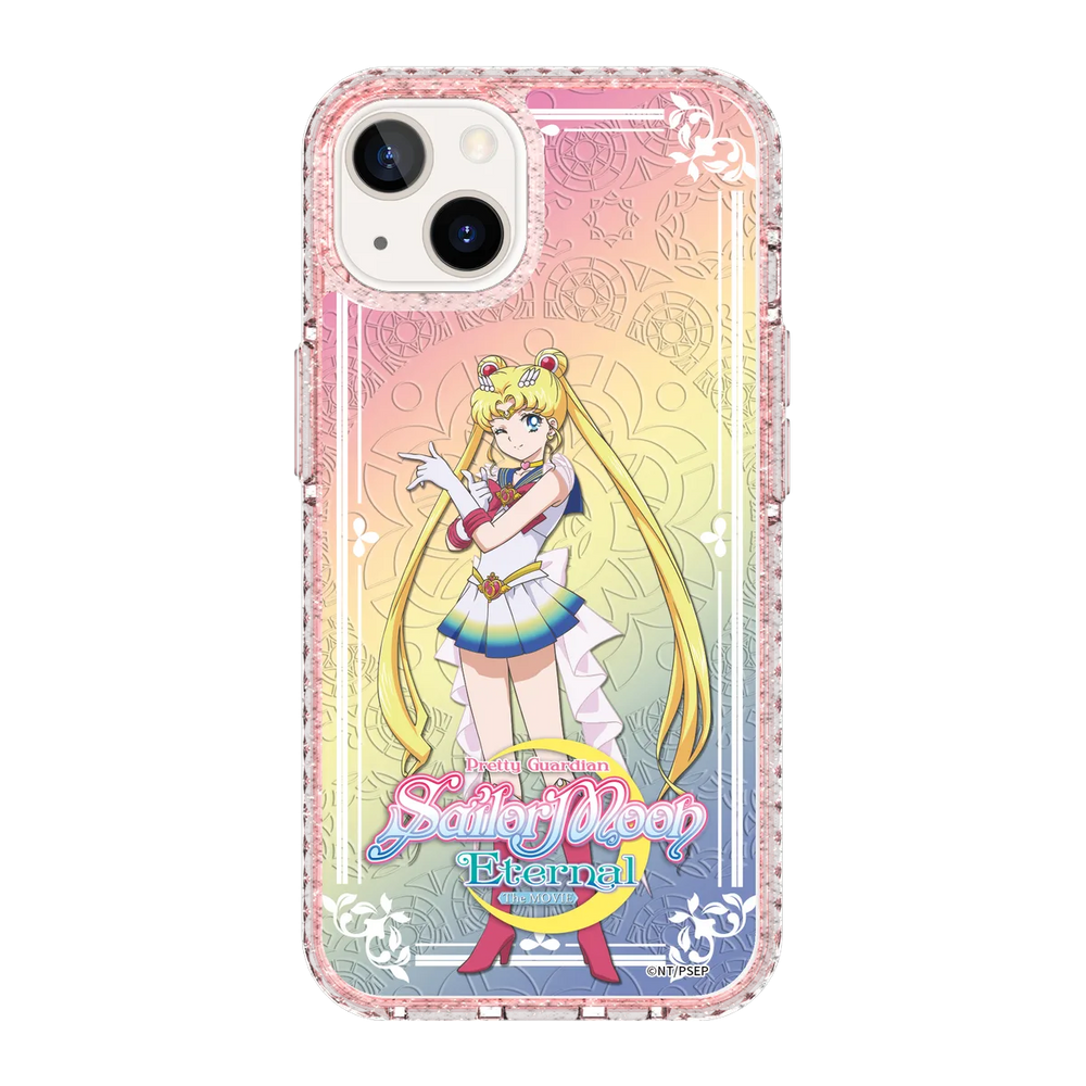 5328-iphone-13-golden-case-magsafe-compatible-pink-glitter