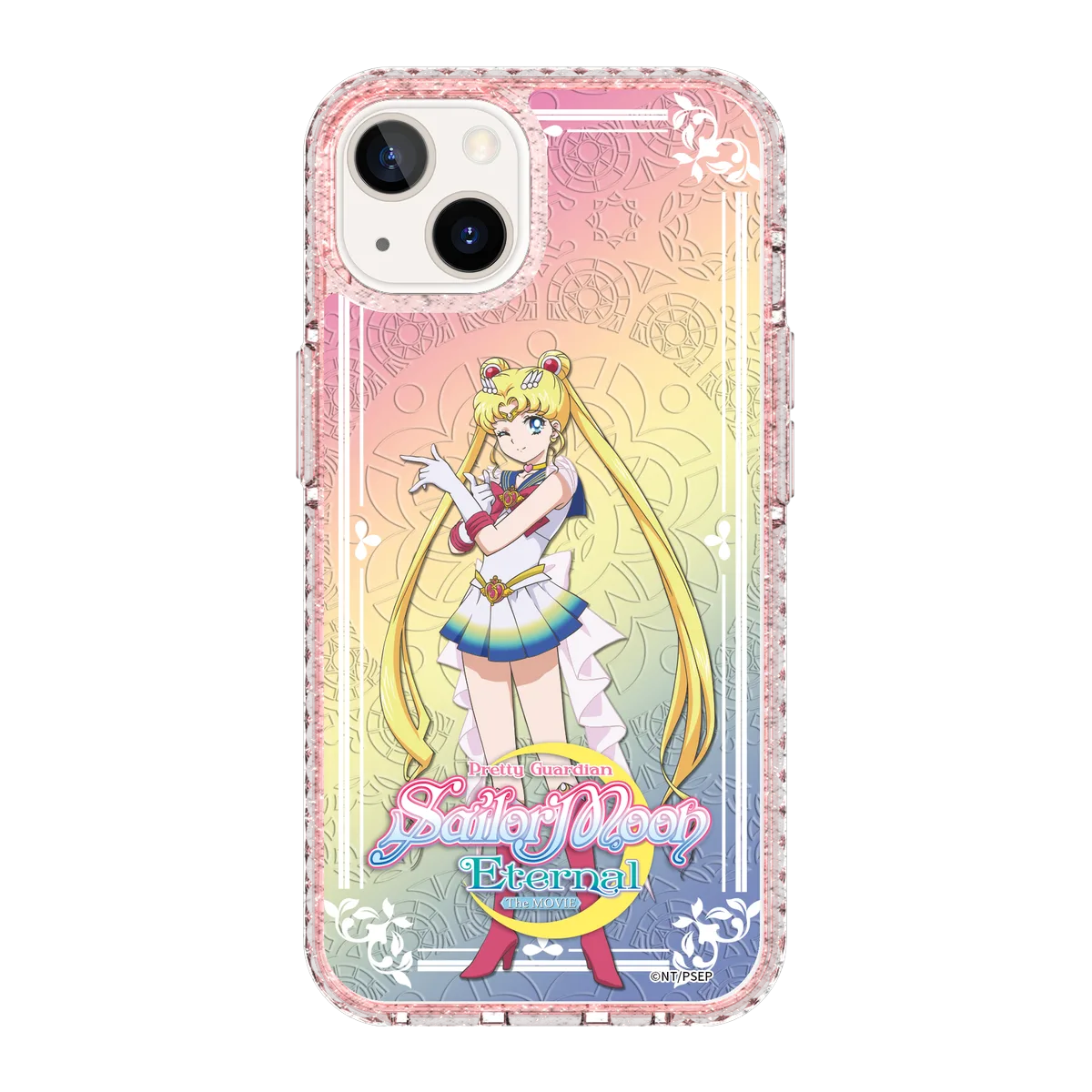 5328-iphone-13-golden-case-magsafe-compatible-pink-glitter