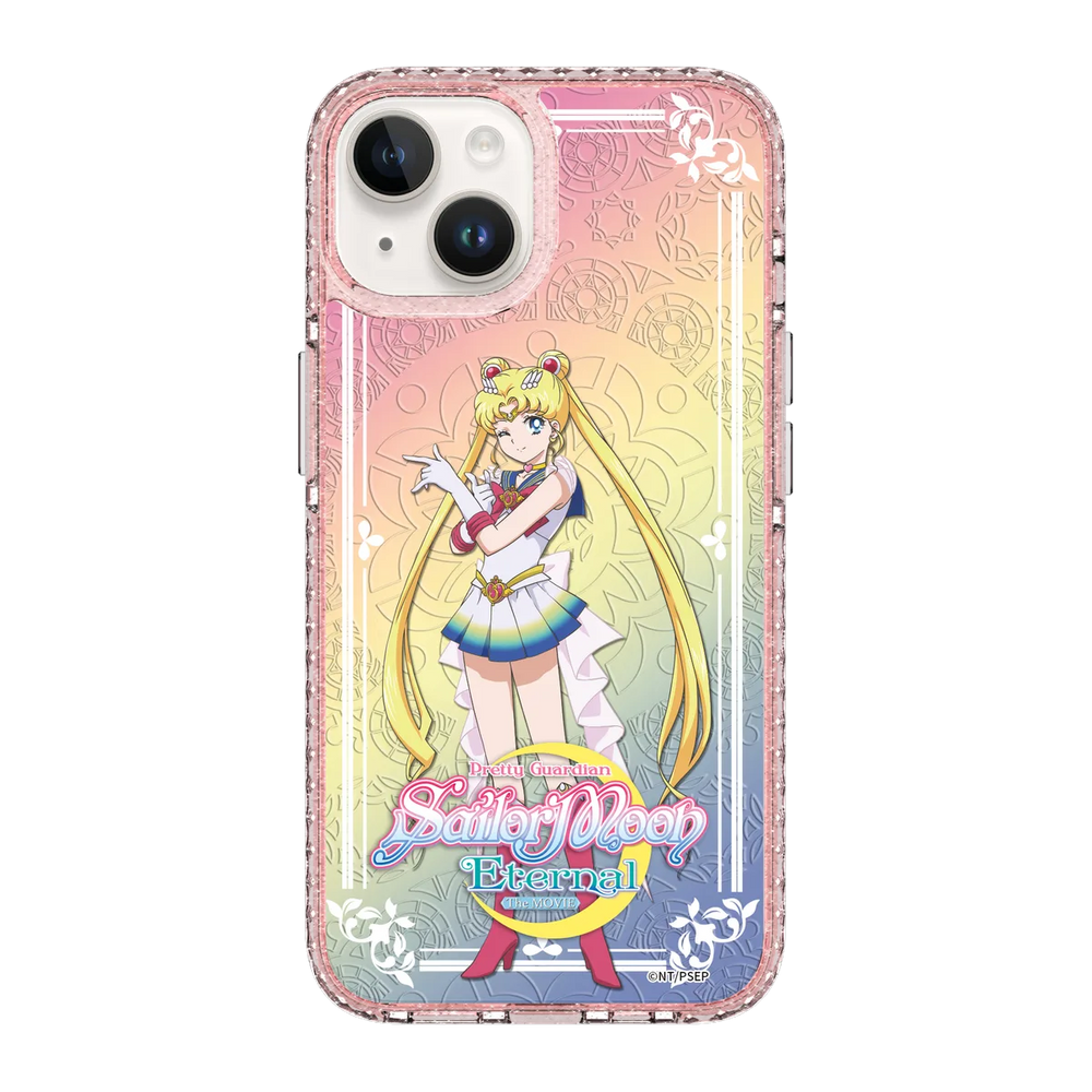 5328-iphone-14-golden-case-magsafe-compatible-pink-glitter