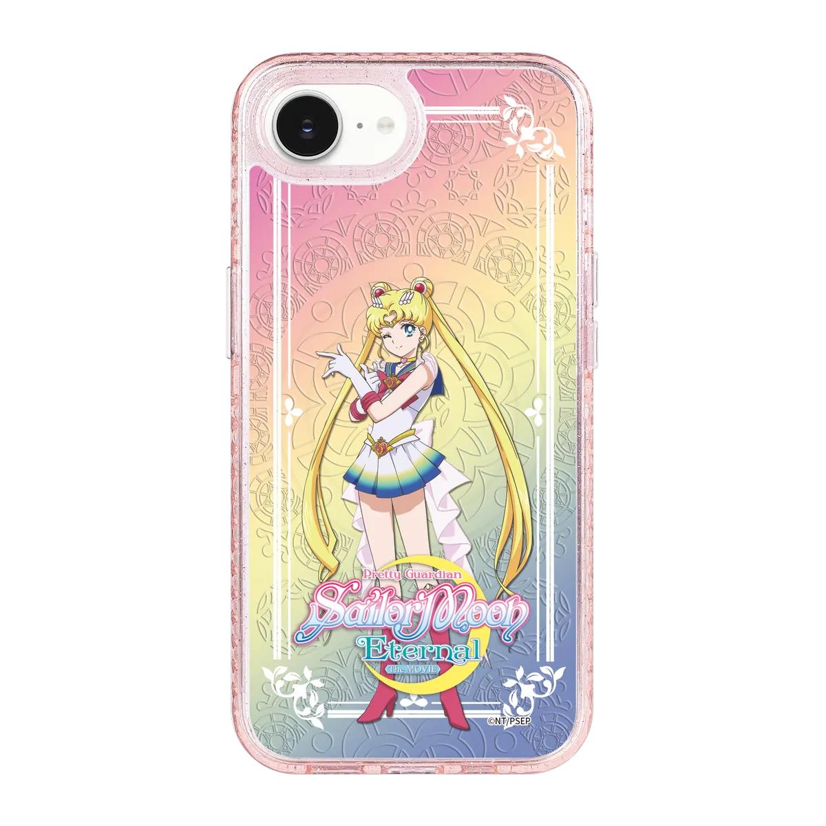 5328-iphone-16-e-golden-case-magsafe-compatible-pink-glitter