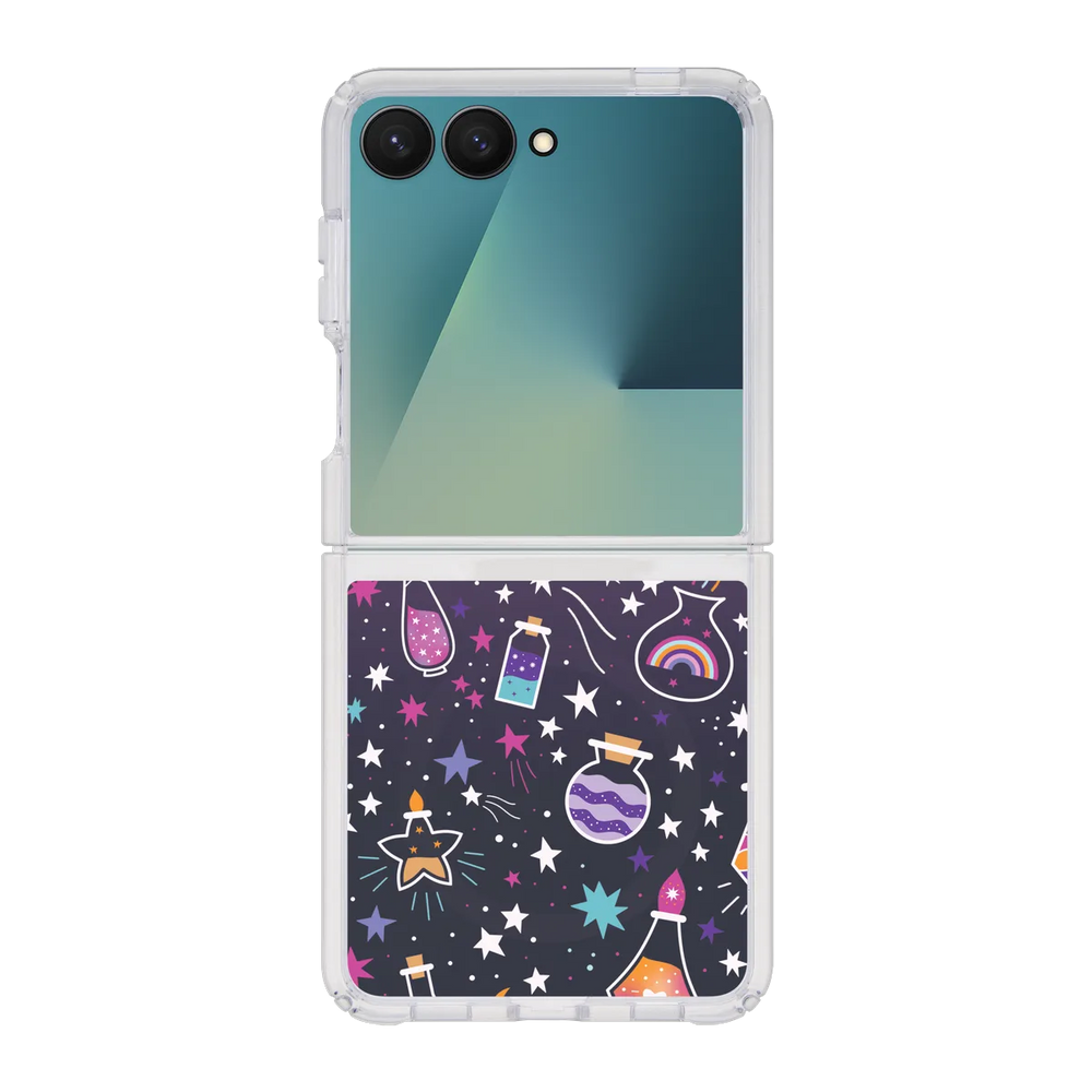 5566-galaxy-z-flip-7-clear-case-magnetic-transparent