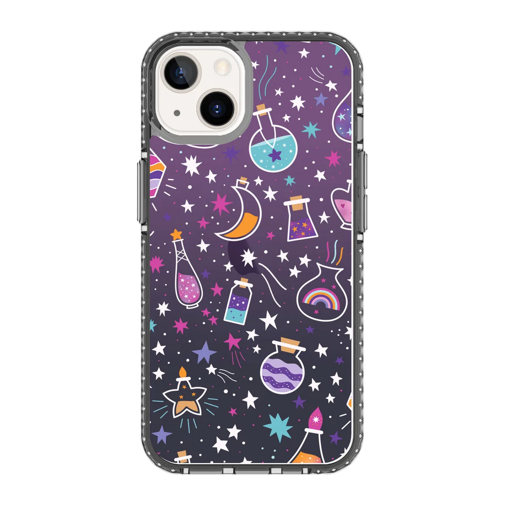 5566-iphone-13-golden-case-magsafe-compatible-transparent-black