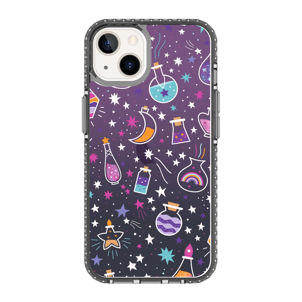 5566-iphone-13-golden-case-magsafe-compatible-transparent-black