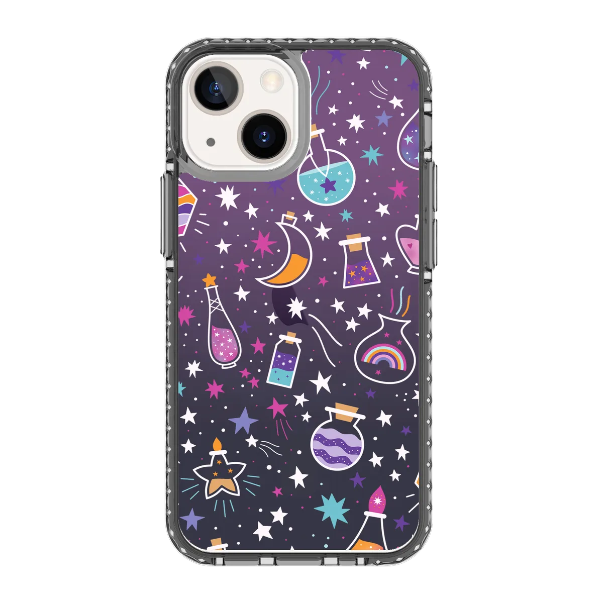 5566-iphone-13-mini-golden-case-magsafe-compatible-transparent-black