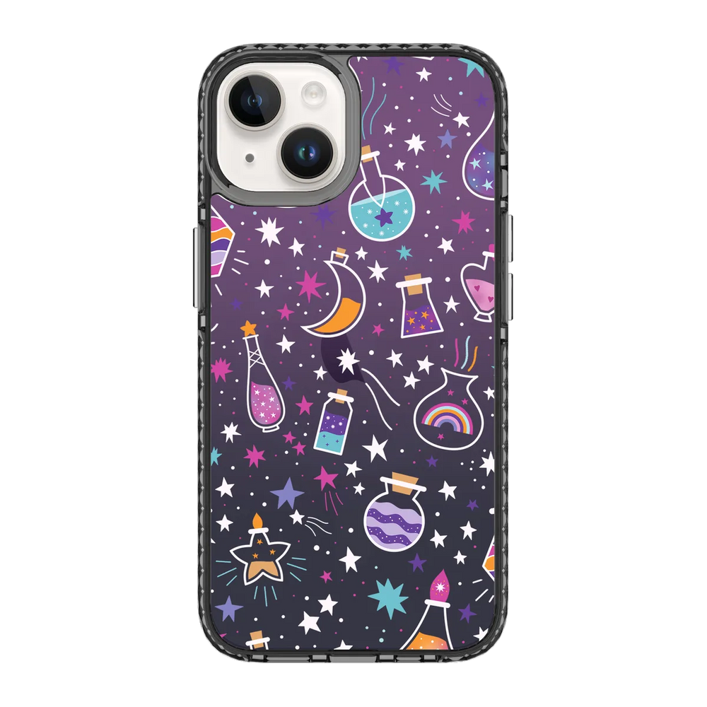 5566-iphone-14-golden-case-magsafe-compatible-transparent-black