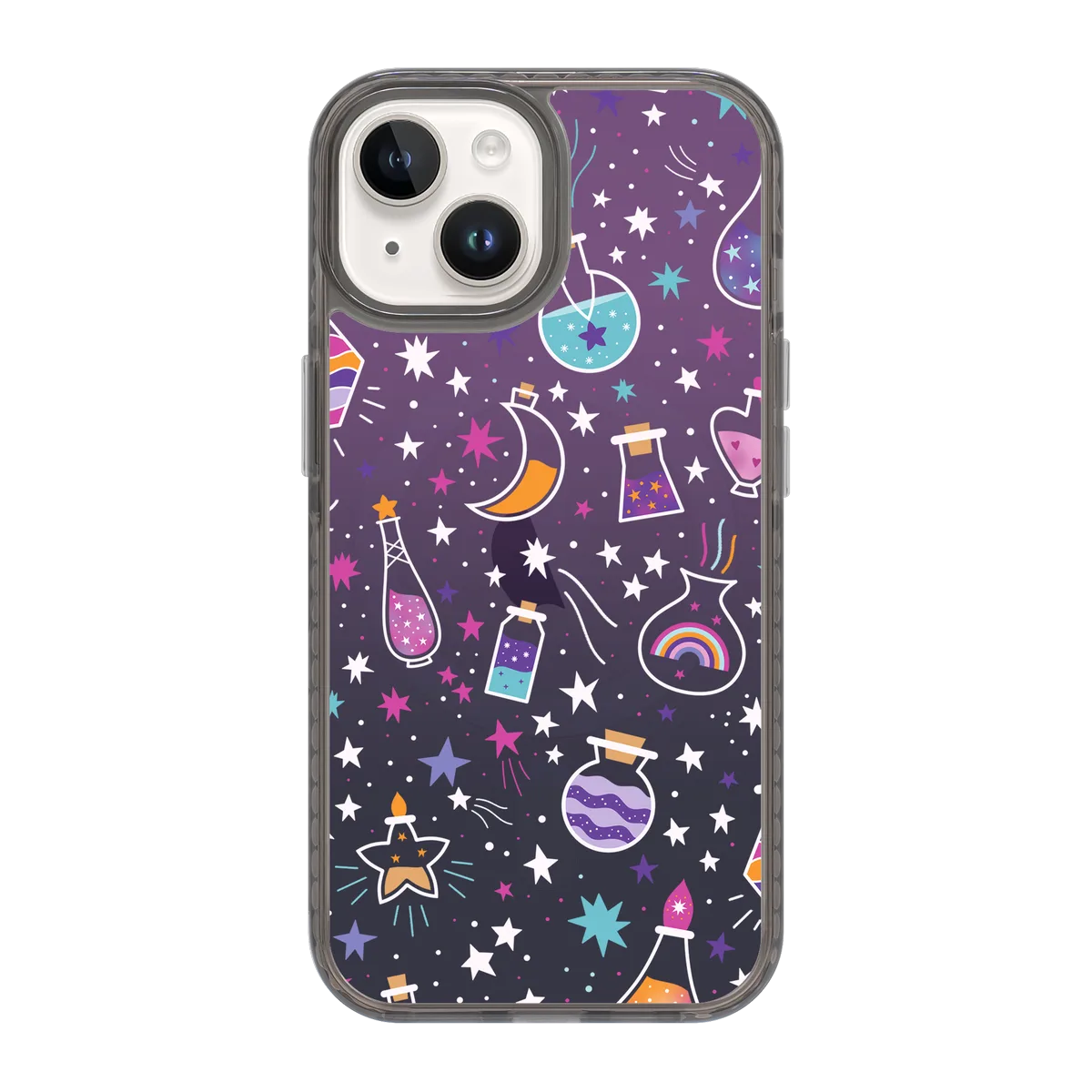 5566-iphone-15-golden-case-magsafe-compatible-transparent-black