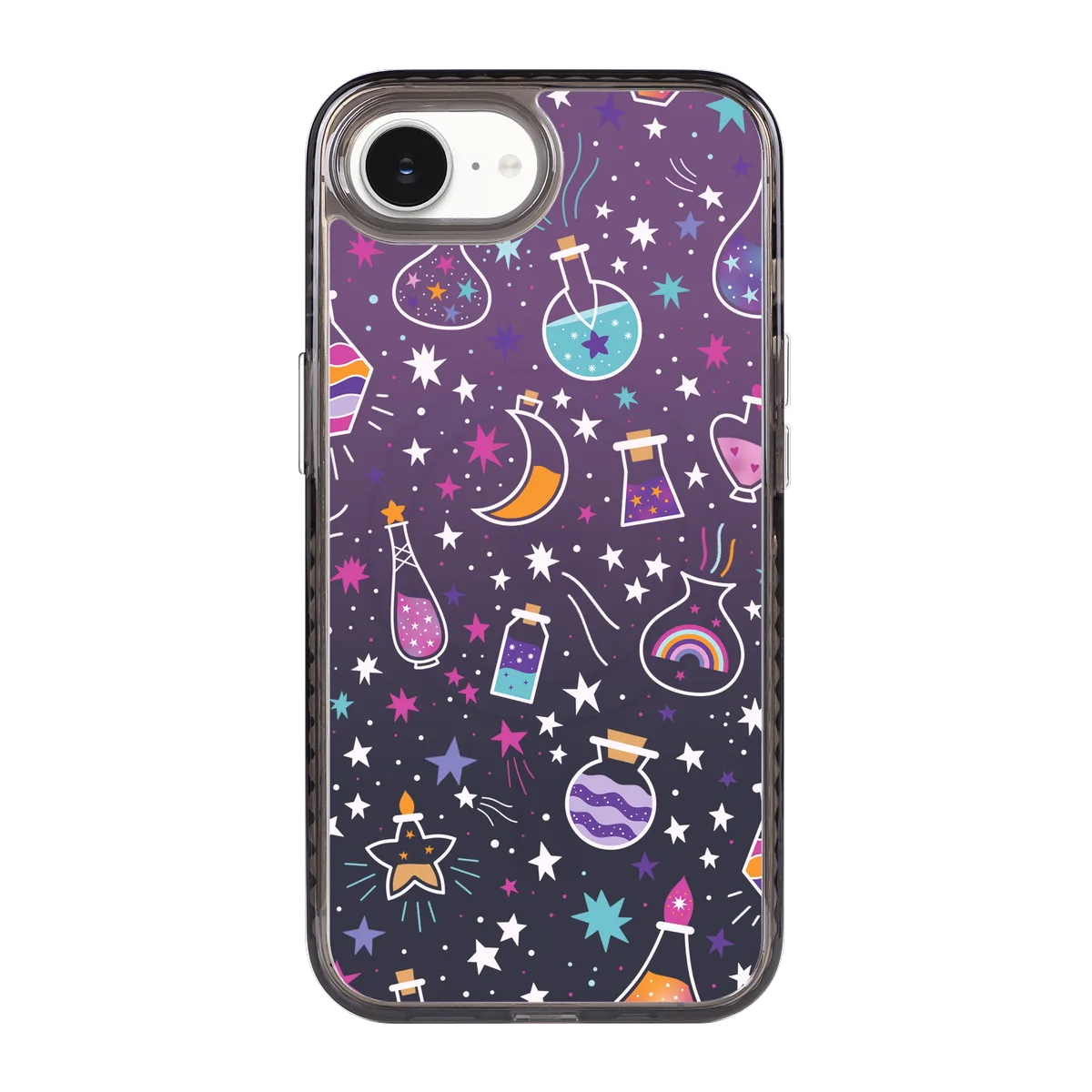 5566-iphone-16-e-golden-case-magsafe-compatible-transparent-black