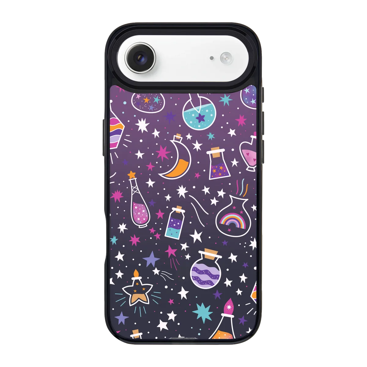 5566-iphone-17-air-goldensnap-case-magsafe-compatible-transparent-black