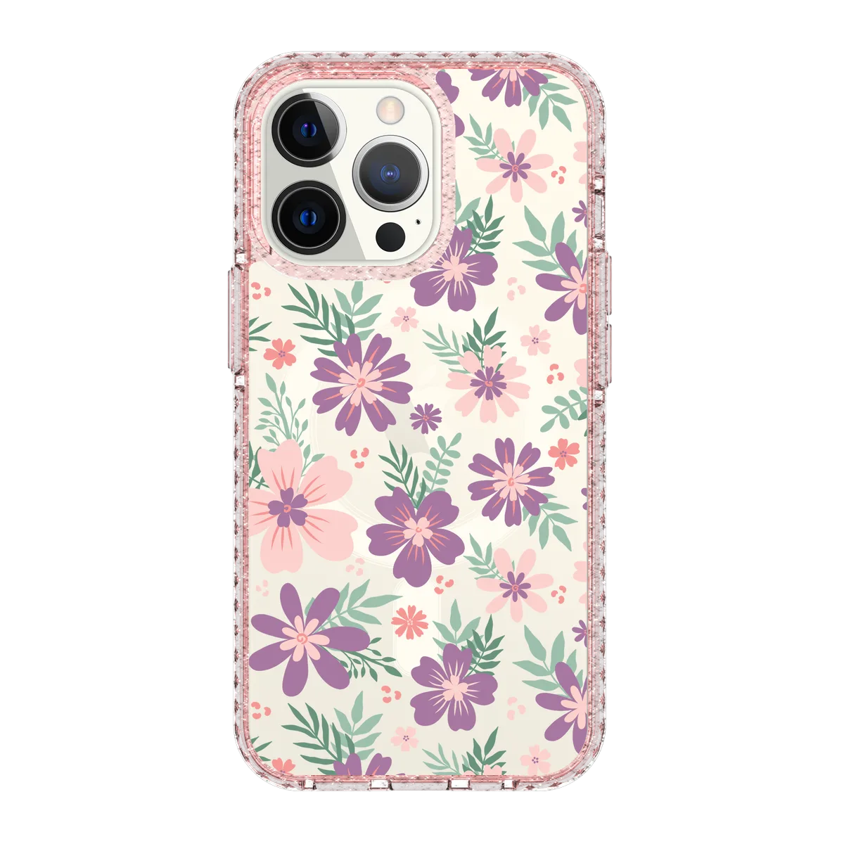 5578-iphone-13-pro-golden-case-magsafe-compatible-pink-glitter