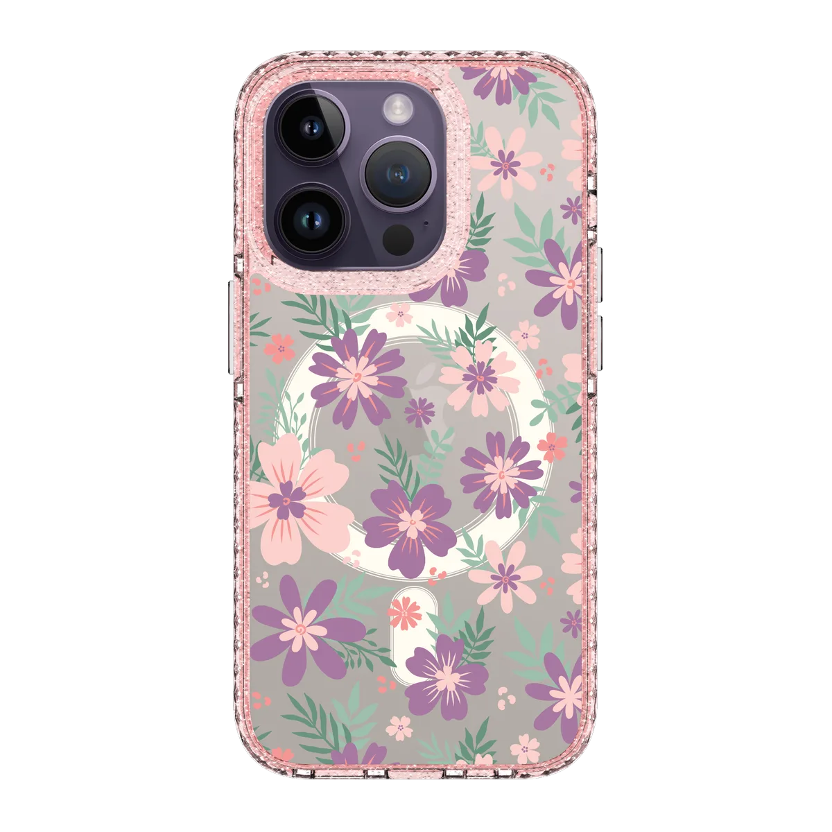 5578-iphone-14-pro-golden-case-magsafe-compatible-pink-glitter