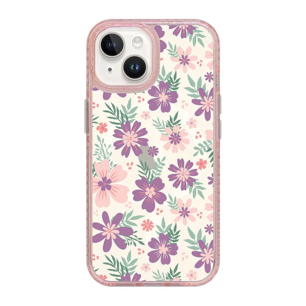 5578-iphone-15-golden-case-magsafe-compatible-pink-glitter