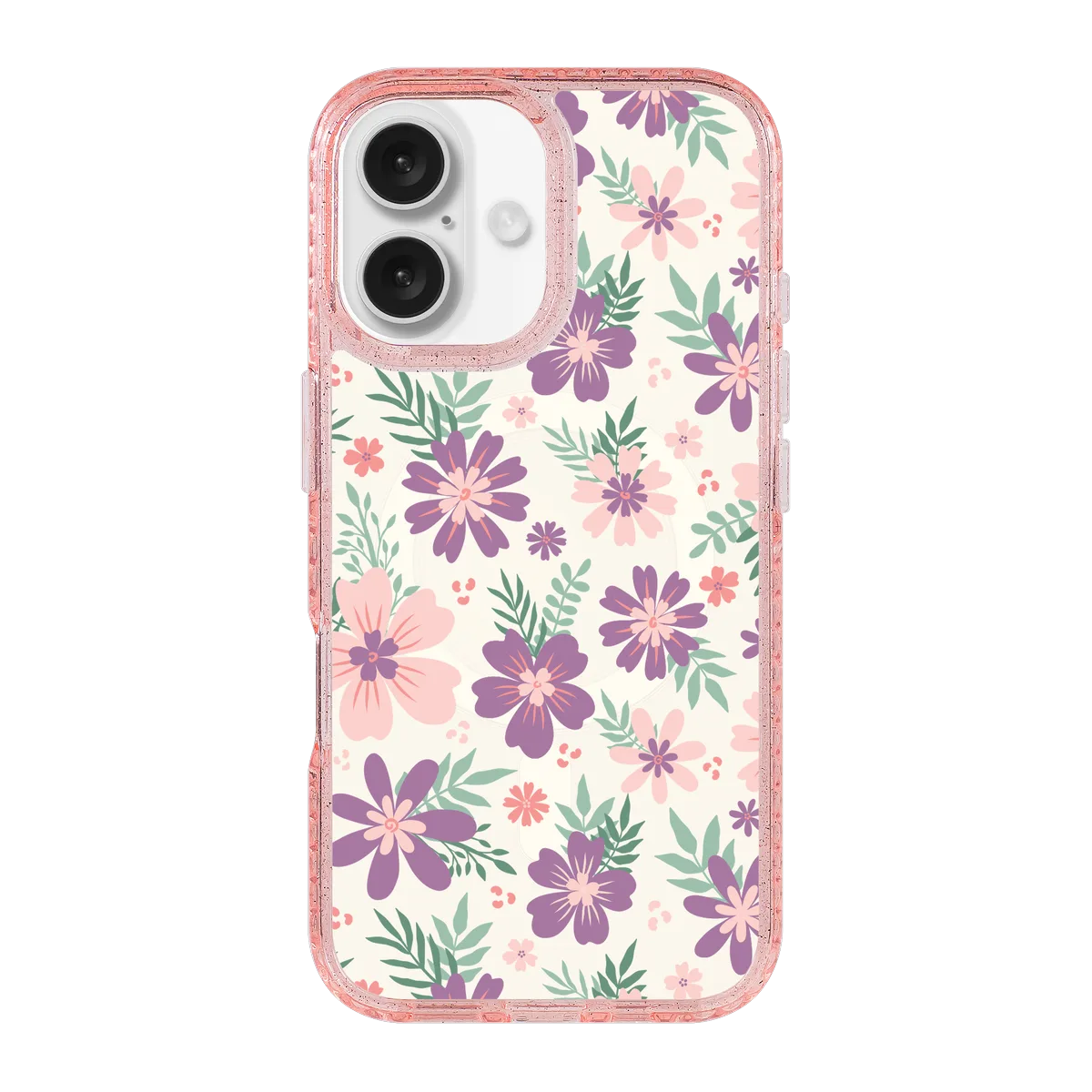 5578-iphone-16-golden-case-magsafe-compatible-pink-glitter