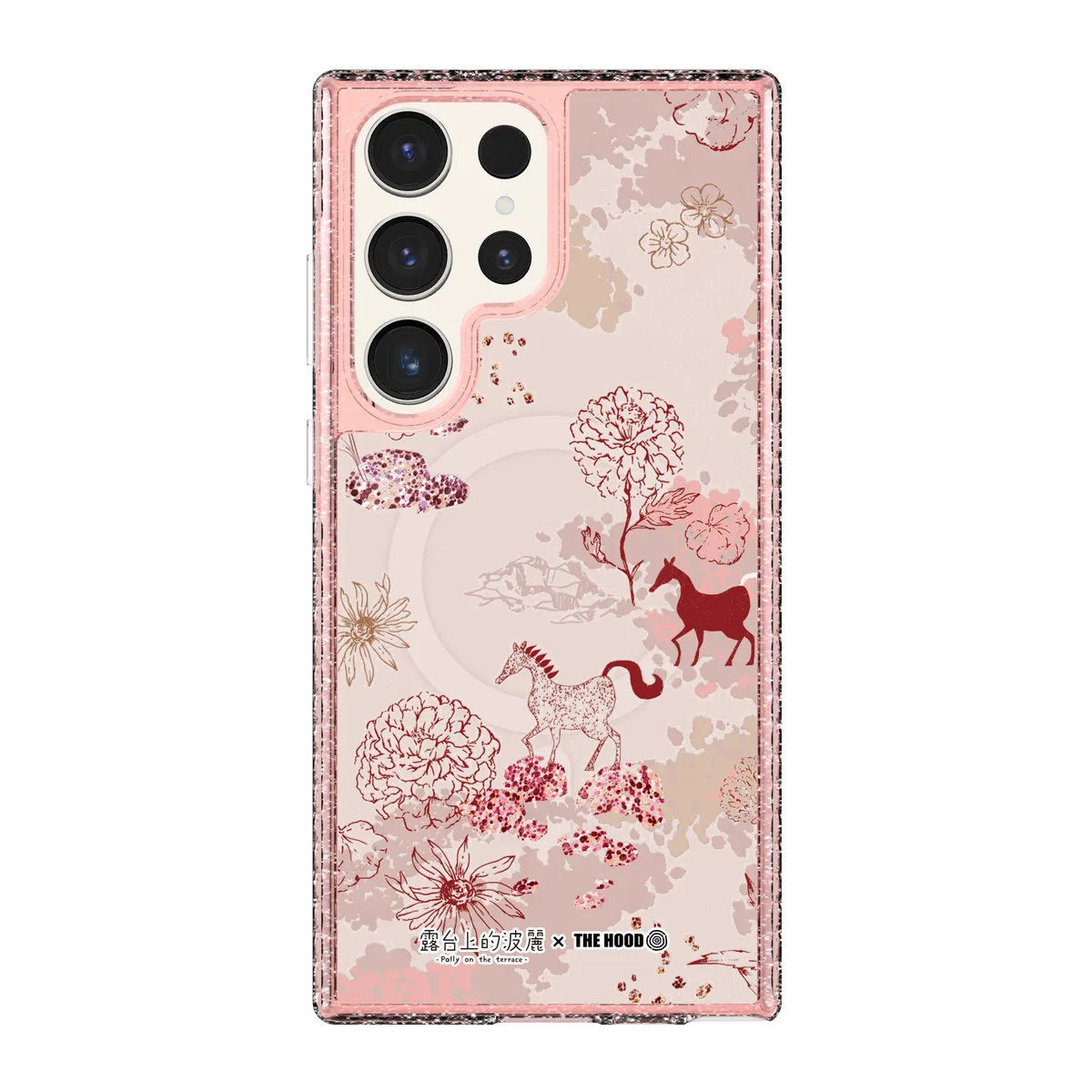 5629-galaxy-s23-ultra-golden-case-magsafe-compatible-pink-glitter