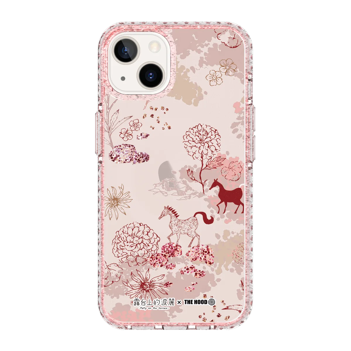 5629-iphone-13-golden-case-magsafe-compatible-pink-glitter