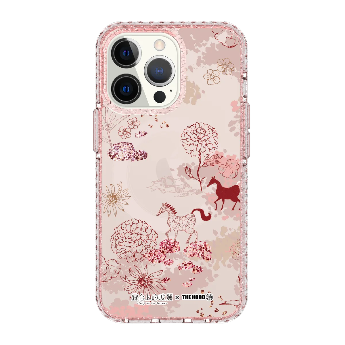 5629-iphone-13-pro-golden-case-magsafe-compatible-pink-glitter