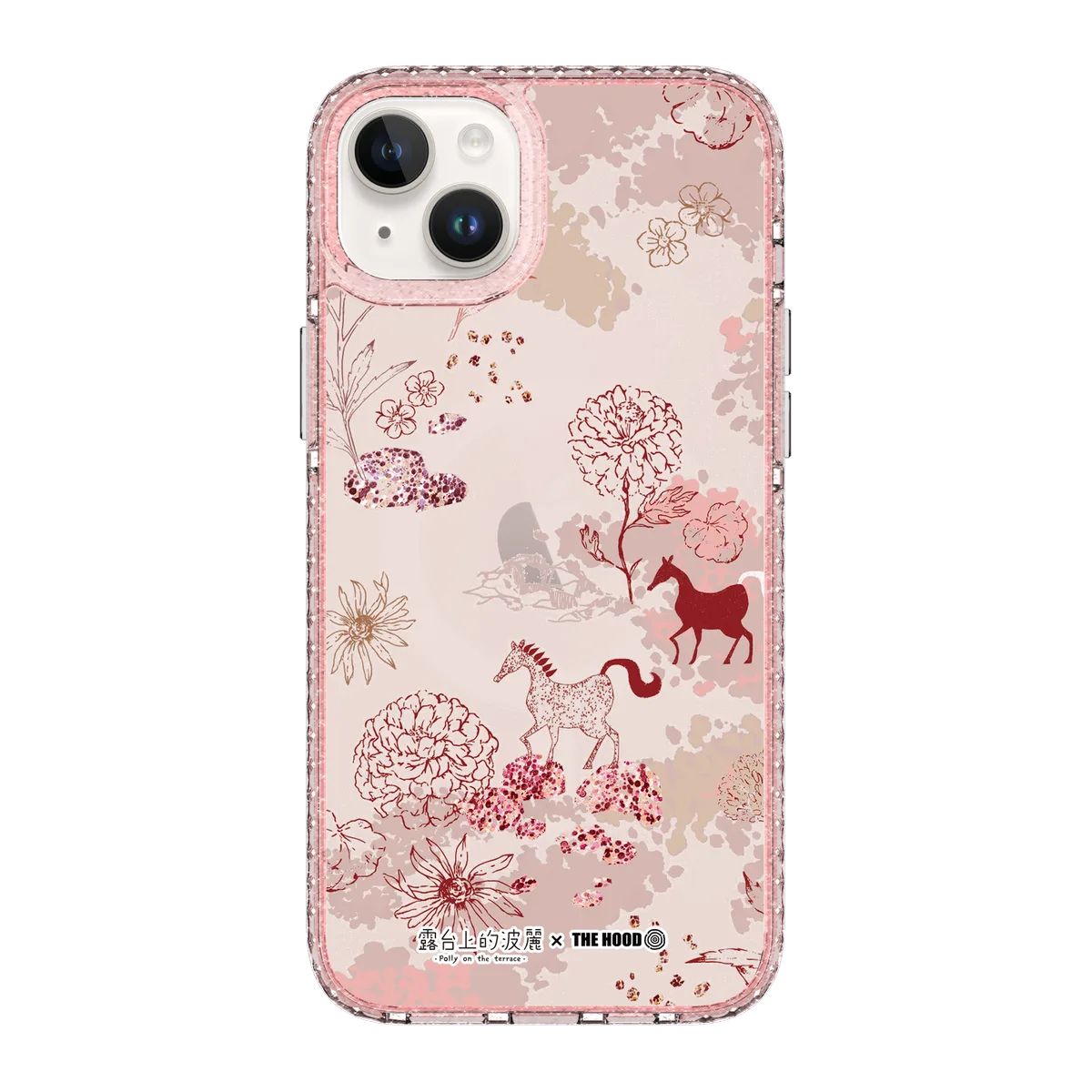 5629-iphone-14-plus-golden-case-magsafe-compatible-pink-glitter