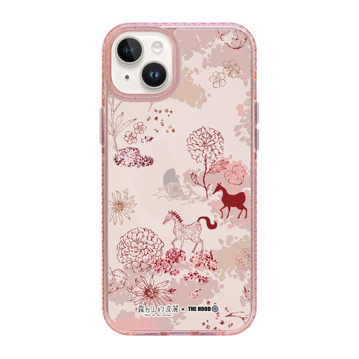 5629-iphone-15-plus-golden-case-magsafe-compatible-pink-glitter