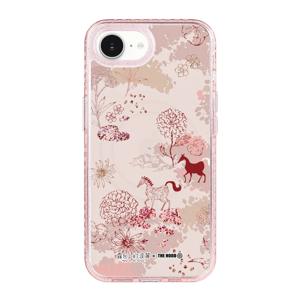 5629-iphone-16-e-golden-case-magsafe-compatible-pink-glitter