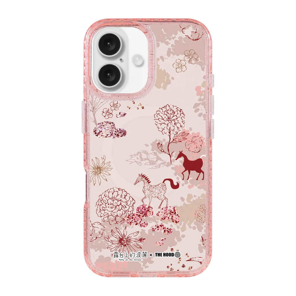 5629-iphone-16-golden-case-magsafe-compatible-pink-glitter