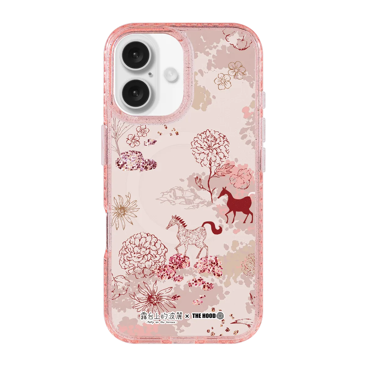 5629-iphone-16-golden-case-magsafe-compatible-pink-glitter