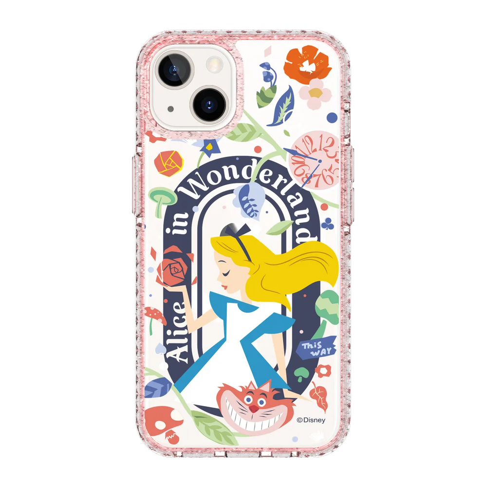 5637-iphone-13-golden-case-magsafe-compatible-pink-glitter