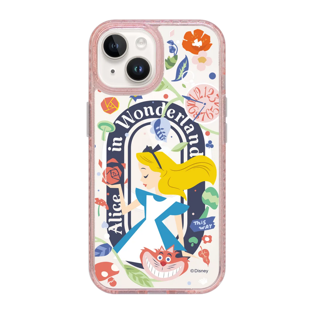 5637-iphone-15-golden-case-magsafe-compatible-pink-glitter