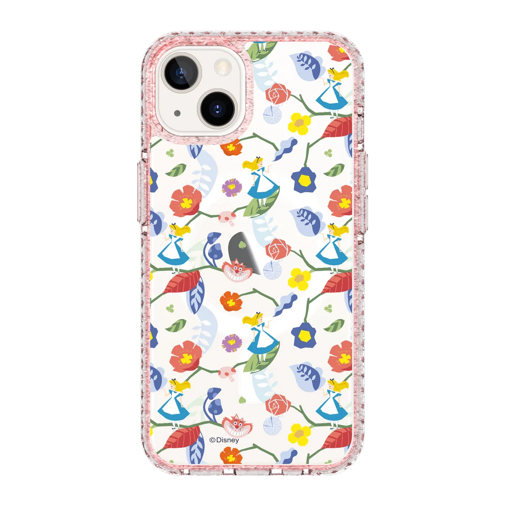 5638-iphone-13-golden-case-magsafe-compatible-pink-glitter