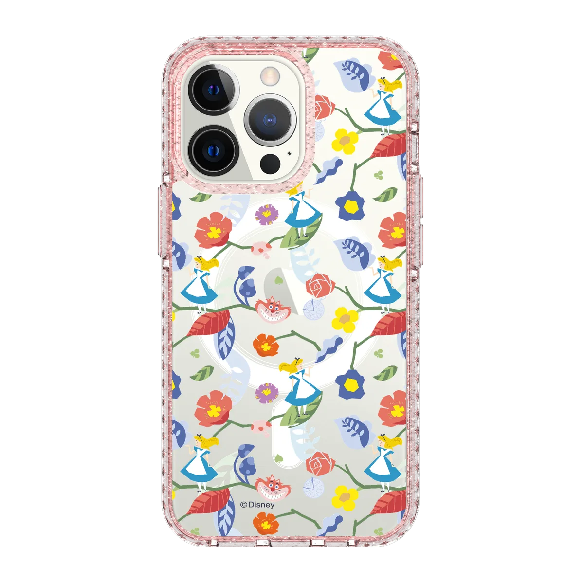 5638-iphone-13-pro-golden-case-magsafe-compatible-pink-glitter