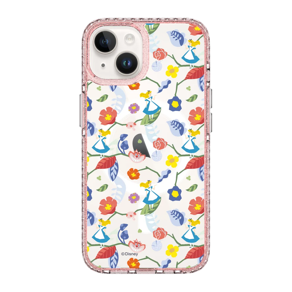 5638-iphone-14-golden-case-magsafe-compatible-pink-glitter