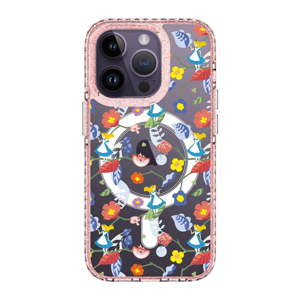 5638-iphone-14-pro-golden-case-magsafe-compatible-pink-glitter