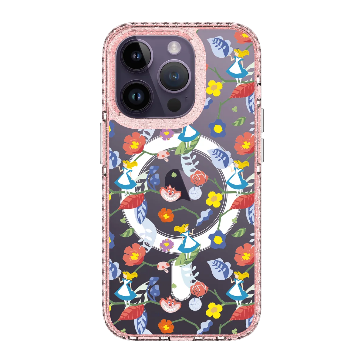 5638-iphone-14-pro-golden-case-magsafe-compatible-pink-glitter