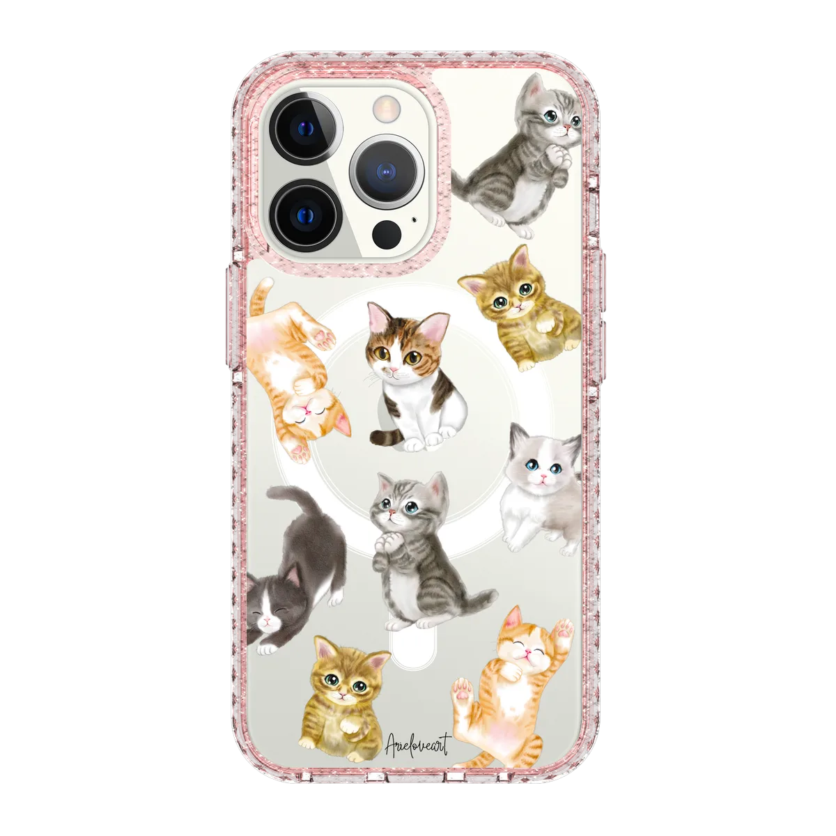5648-iphone-13-pro-golden-case-magsafe-compatible-pink-glitter