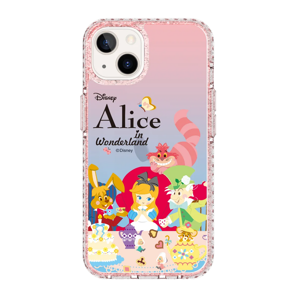 5665-iphone-13-golden-case-magsafe-compatible-pink-glitter