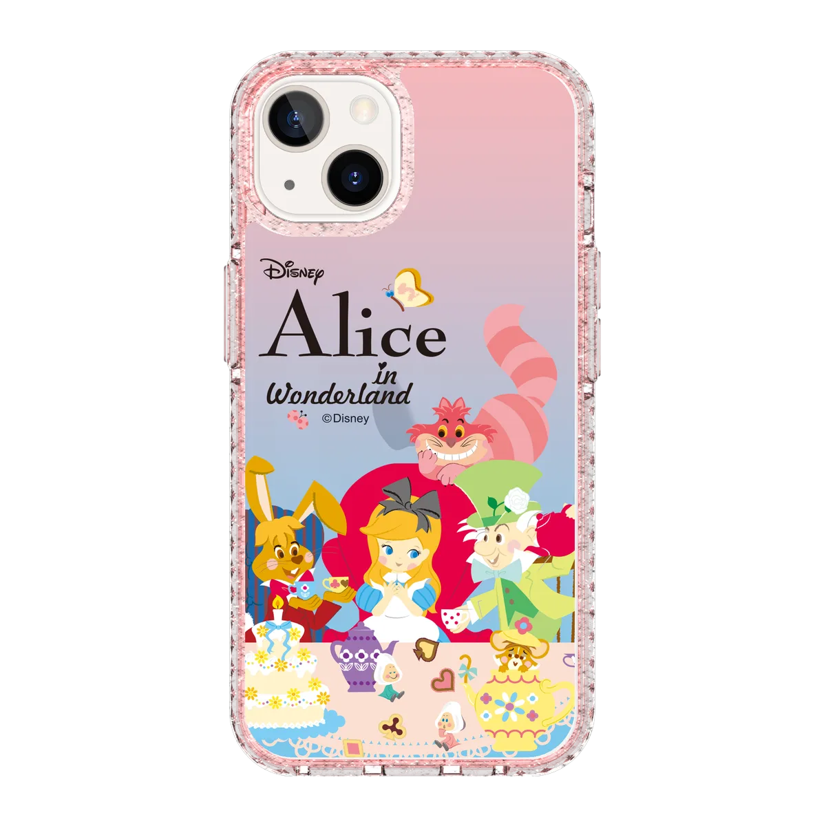 5665-iphone-13-golden-case-magsafe-compatible-pink-glitter